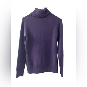 French Connection Purple Cowl Neck Knit Sweater - Size Medium